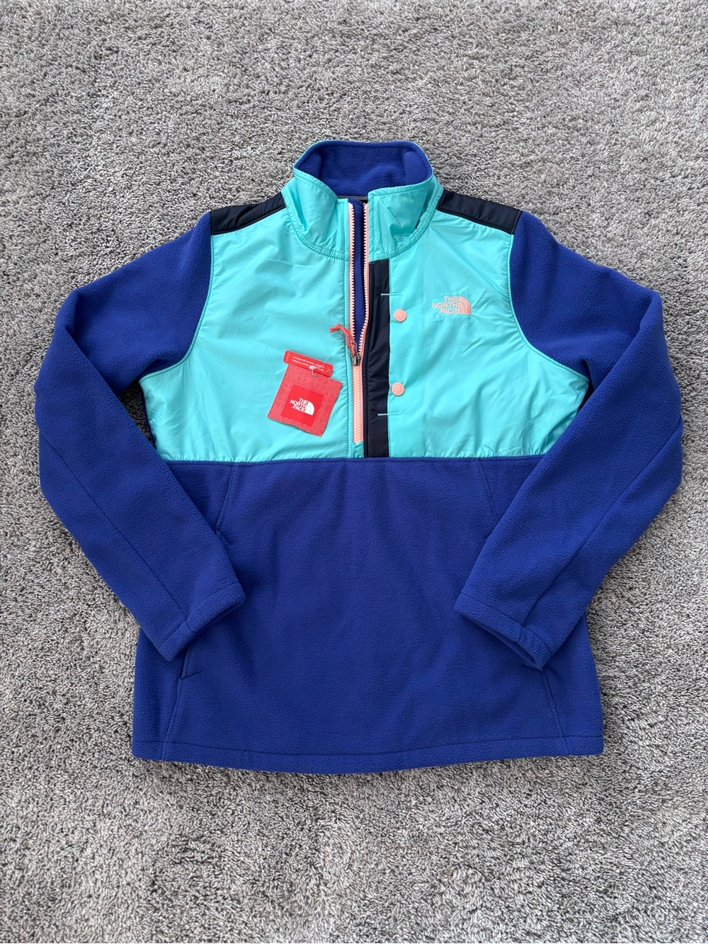 The North Face 200WT Tundra Quarter Zip Fleece Pullover Womens Size M Regular